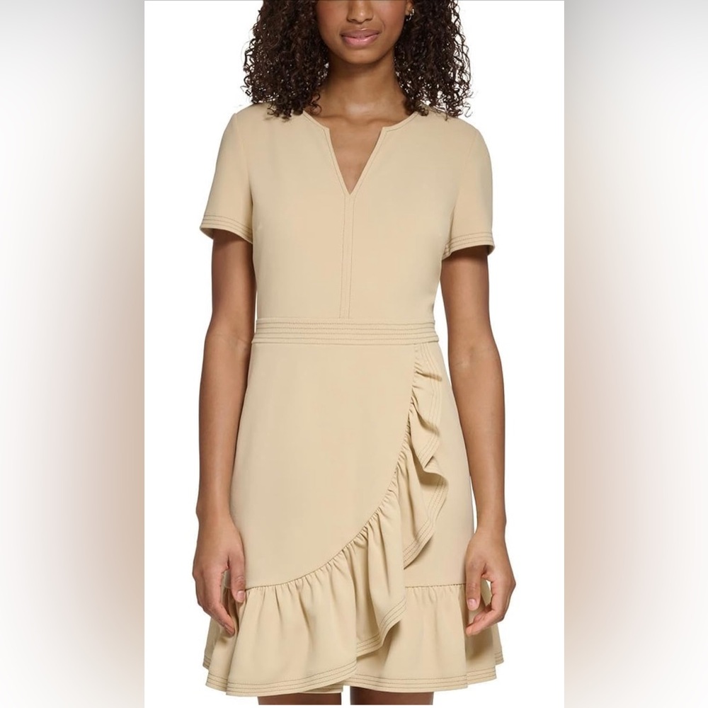 Karl Lagerfeld Tan Mini dress size 2